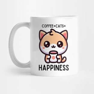 Coffee Plus Cats is Happiness Mug